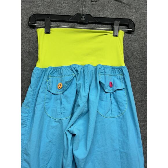 Zumba Pants Womens Medium Blue Cargo Pocket Lightweight Joggers (read) - Picture 4 of 7